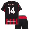 Camisola + Calções AC Milan Modrić 14 Criança Equipamento 1ª 2025-26